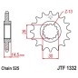 Pignon JT SPROCKETS acier standard 1332 - 525