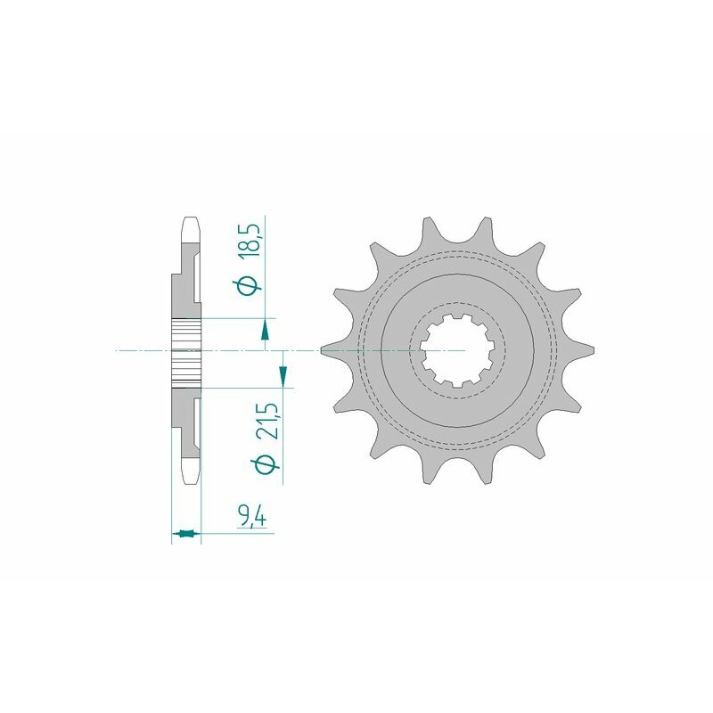 Pignon AFAM acier standard 20310 - 520 Pignon AFAM acier standard 20310 - 520