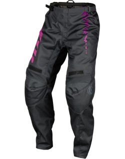 Pantalon enfant FLY RACING F-16 - gris/anthracite/rose