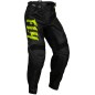 Pantalon enfant FLY RACING F-16 - noir/Neon Green/gris clair