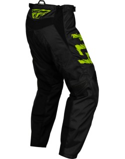 Pantalon enfant FLY RACING F-16 - noir/Neon Green/gris clair