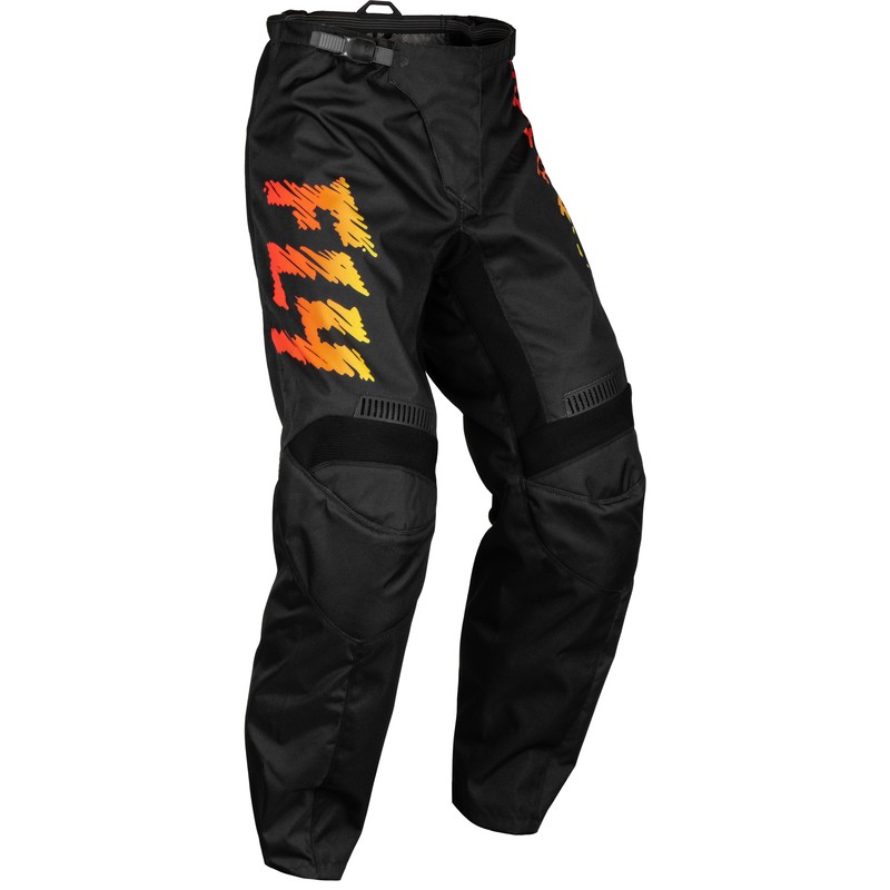 Pantalon enfant FLY RACING F-16 - noir/jaune/orange Pantalon enfant FLY RACING F-16 - noir/jaune/orange