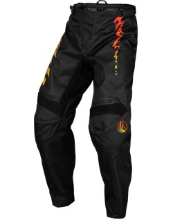 Pantalon enfant FLY RACING F-16 - noir/jaune/orange