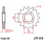 Pignon JT SPROCKETS acier standard 579 - 530 Pignon JT SPROCKETS acier standard 579 - 530
