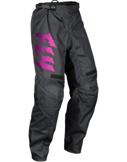 Pantalon enfant FLY RACING F-16 - gris/anthracite/rose