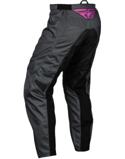 Pantalon enfant FLY RACING F-16 - gris/anthracite/rose
