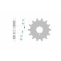Pignon AFAM acier standard 24504 - 530 Pignon AFAM acier standard 24504 - 530