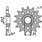 Pignon PBR acier standard 2133 - 520 Pignon PBR acier standard 2133 - 520