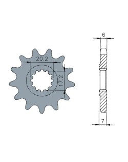 Pignon TECNIUM acier standard 1120 - 420