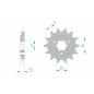 Pignon AFAM acier standard 22602 - 525 Pignon AFAM acier standard 22602 - 525