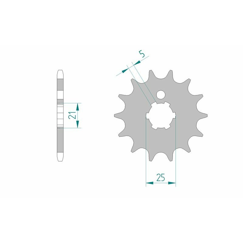 Pignon AFAM acier standard 24300 - 520 Pignon AFAM acier standard 24300 - 520