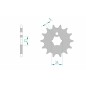 Pignon AFAM acier standard 24300 - 520 Pignon AFAM acier standard 24300 - 520