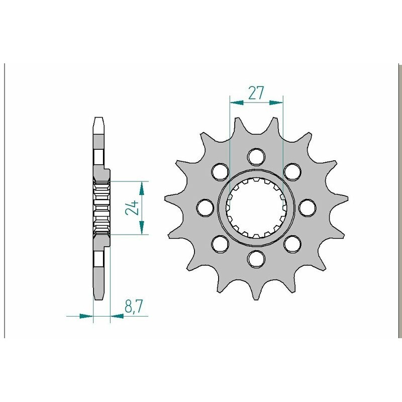 Pignon AFAM acier standard 22902 - 520 Pignon AFAM acier standard 22902 - 520