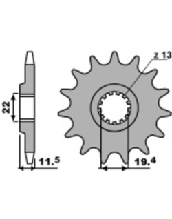Pignon PBR acier standard 4101 - 428