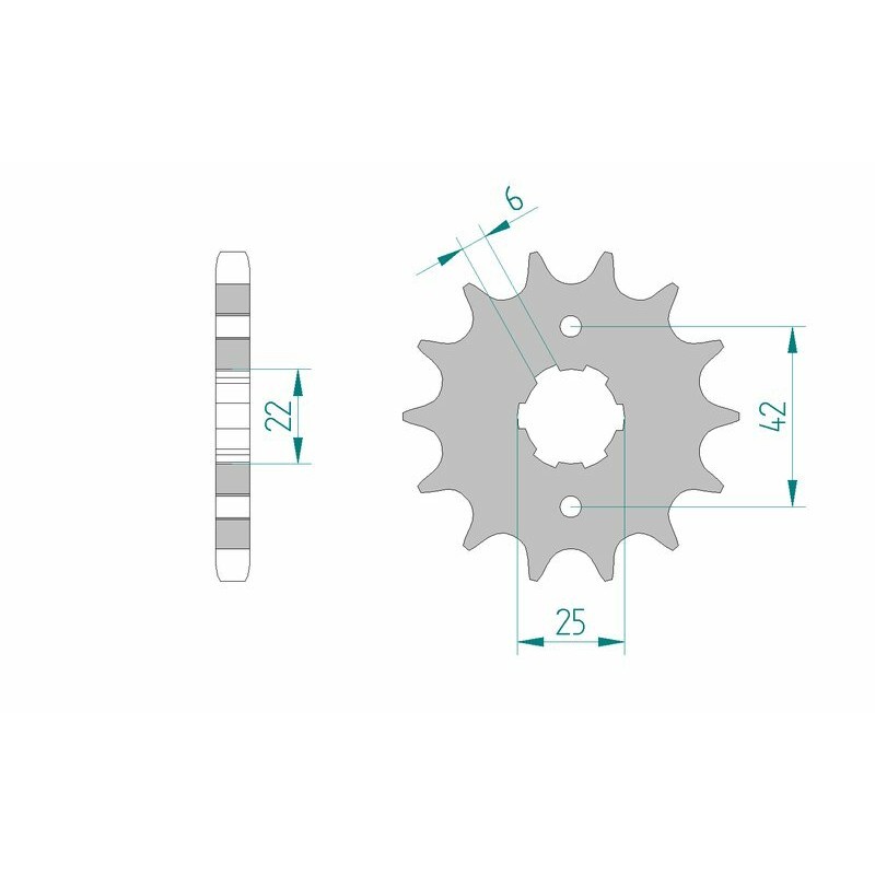 Pignon AFAM acier standard 20400 - 530 Pignon AFAM acier standard 20400 - 530