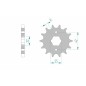 Pignon AFAM acier standard 20400 - 530 Pignon AFAM acier standard 20400 - 530