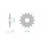 Pignon AFAM acier anti-boue 94313 - 520 Pignon AFAM acier anti-boue 94313 - 520