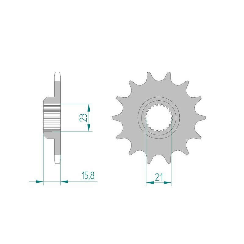Pignon AFAM acier standard 21504 - 520 Pignon AFAM acier standard 21504 - 520