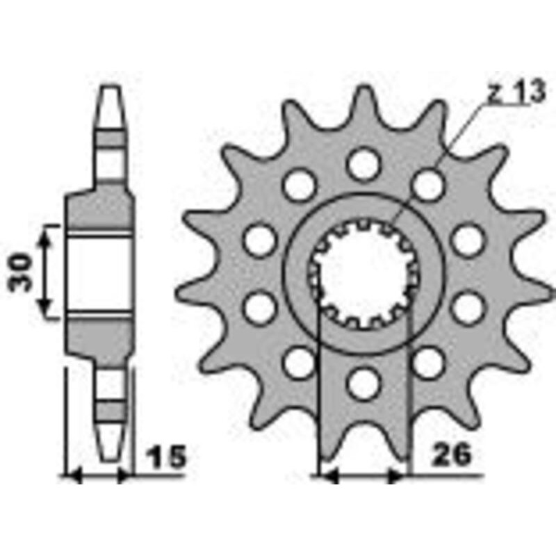 Pignon PBR acier standard 2198 - 525 Pignon PBR acier standard 2198 - 525