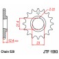 Pignon JT SPROCKETS acier standard 1593 - 520 Pignon JT SPROCKETS acier standard 1593 - 520