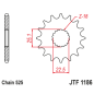 Pignon JT SPROCKETS acier anti-bruit 1186 - 525
