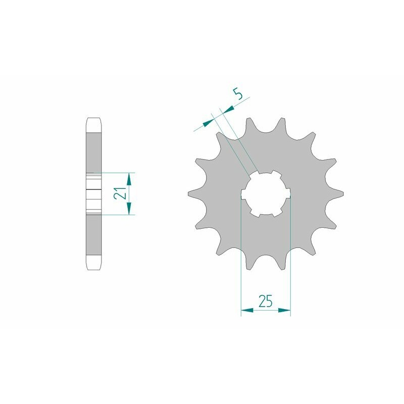 Pignon AFAM acier standard 30301 - 530 Pignon AFAM acier standard 30301 - 530