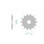 Pignon AFAM acier anti-boue 21203 - 520 Pignon AFAM acier anti-boue 21203 - 520