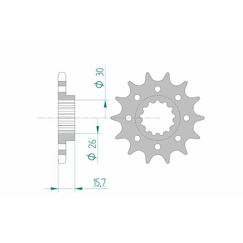Pignon AFAM acier standard 20605 - 525 Pignon AFAM acier standard 20605 - 525