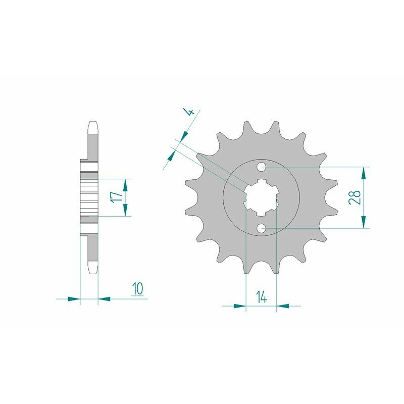 Pignon AFAM acier standard 49100 - 420 Pignon AFAM acier standard 49100 - 420