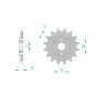 Pignon AFAM acier standard 49100 - 420 Pignon AFAM acier standard 49100 - 420
