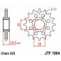 Pignon JT SPROCKETS acier standard 1904 - 525