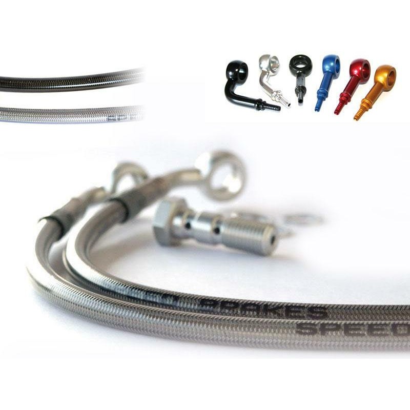 Durite Aviation SPEEDBRAKES carbone/raccord argent Durite Aviation SPEEDBRAKES carbone/raccord argent