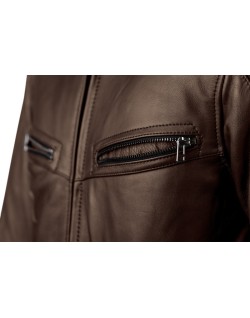 Veste RST Roadster 3 CE cuir - marron
