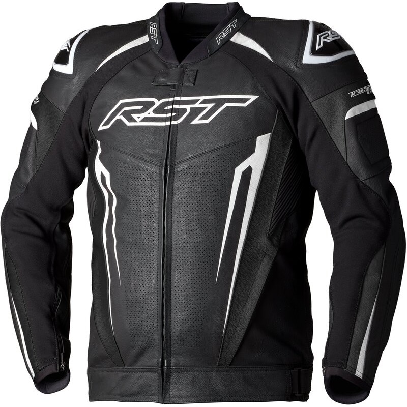 Veste cuir RST TracTech Evo 5 CE homme - noir/blanc/noir Veste cuir RST TracTech Evo 5 CE homme - noir/blanc/noir