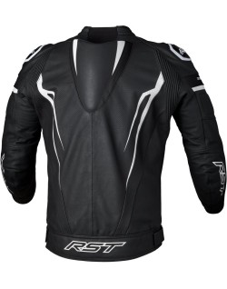 Veste cuir RST TracTech Evo 5 CE homme - noir/blanc/noir