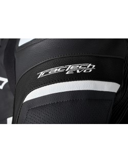 Veste cuir RST TracTech Evo 5 CE homme - noir/blanc/noir