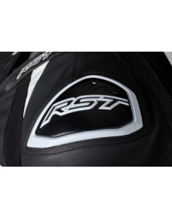 Veste cuir RST TracTech Evo 5 CE homme - noir/blanc/noir