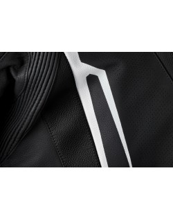 Veste cuir RST TracTech Evo 5 CE homme - noir/blanc/noir