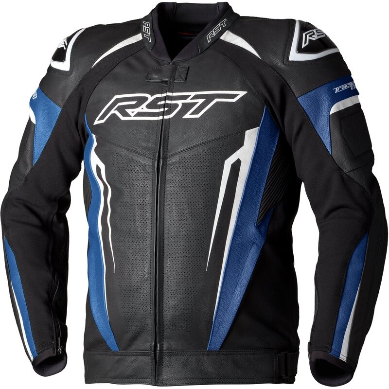 Veste cuir RST TracTech Evo 5 CE homme - bleu/noir/blanc Veste cuir RST TracTech Evo 5 CE homme - bleu/noir/blanc