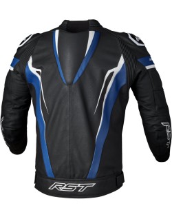 Veste cuir RST TracTech Evo 5 CE homme - bleu/noir/blanc