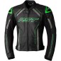 Veste RST S1 CE cuir - noir/gris/vert fluo Veste RST S1 CE cuir - noir/gris/vert fluo