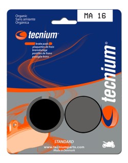 Plaquettes de frein TECNIUM route organique - MA16