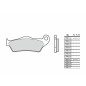 Plaquettes de frein BREMBO route métal fritté - 07BB04SP