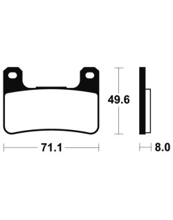Plaquettes de frein TECNIUM Performance métal fritté - MF306