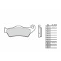Plaquettes de frein BREMBO carbone céramique - 07BB04CC