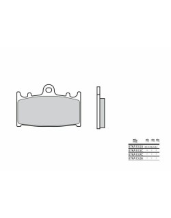 Plaquettes de frein BREMBO route carbone céramique - 07KA1306