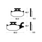 Plaquettes de frein TECNIUM Scooter organique - ME254 Plaquettes de frein TECNIUM Scooter organique - ME254