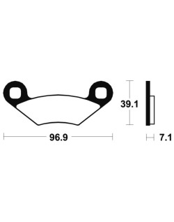 Plaquettes de frein TECNIUM MX/Quad métal fritté - MO142