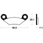 Plaquettes de frein TECNIUM MX/Quad métal fritté - MO142 Plaquettes de frein TECNIUM MX/Quad métal fritté - MO142