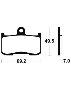 Plaquettes de frein TECNIUM Performance métal fritté - MF282